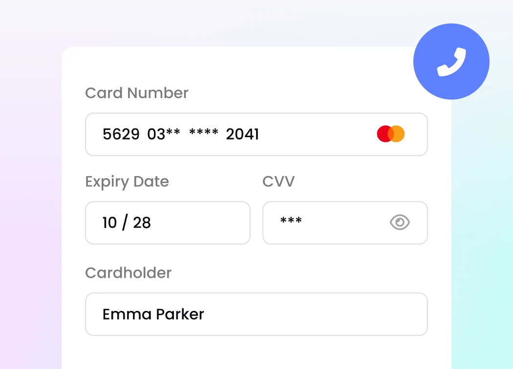 Accept payments over the phone